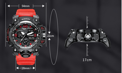 Multi-Function Sports Dual Display Watch