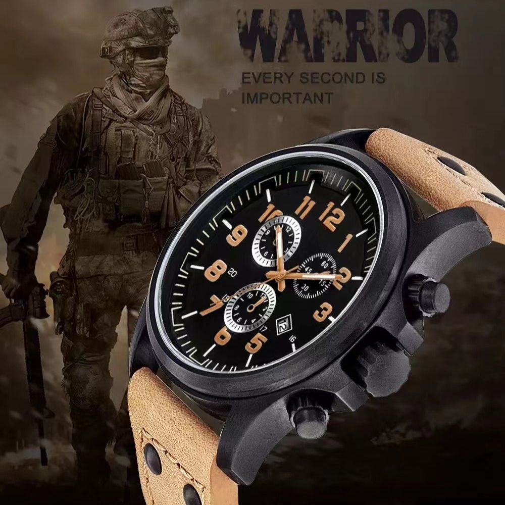 Casual Quartz Men's Sports Watch with Calendar