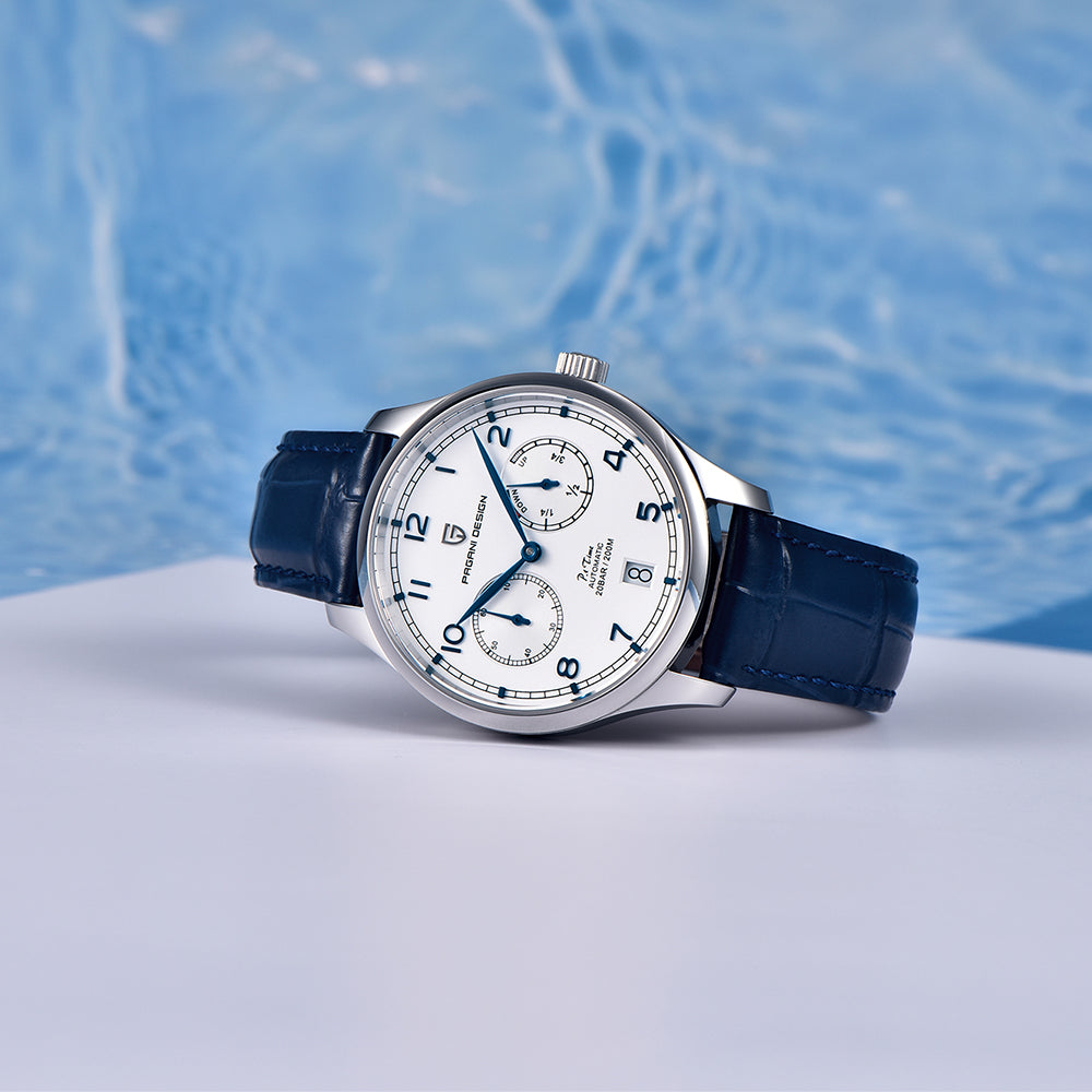 Stainless Steel Men's Mechanical Calendar Watch