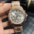 Boss Men's Quartz Watch with Calendar and Steel Band