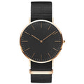 Men's Stylish Minimalist Quartz Watch with Canvas Band