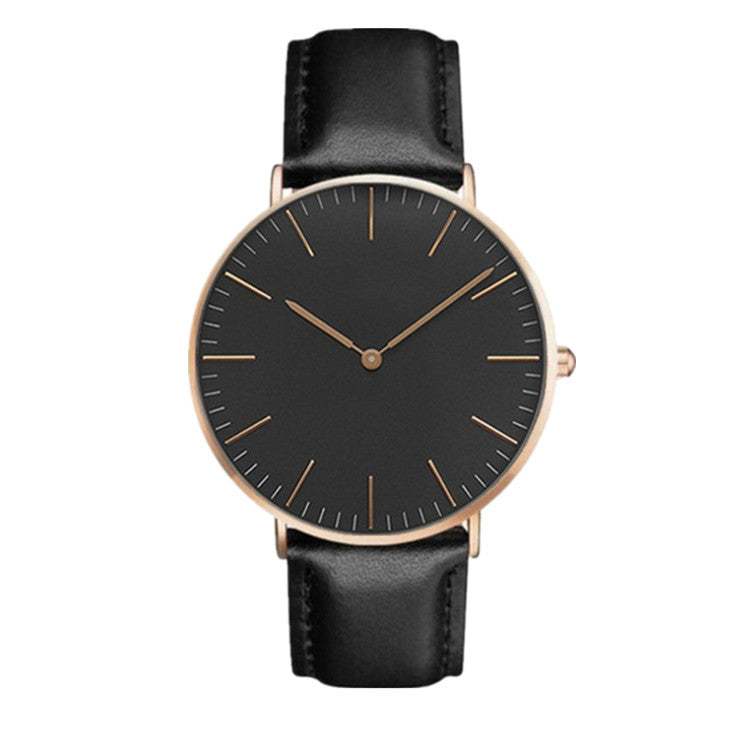 Men's Stylish Minimalist Quartz Watch with Canvas Band