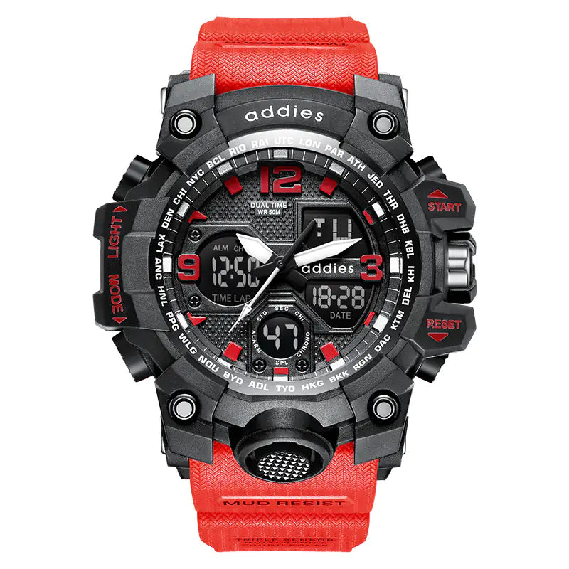 Multi-Function Sports Dual Display Watch