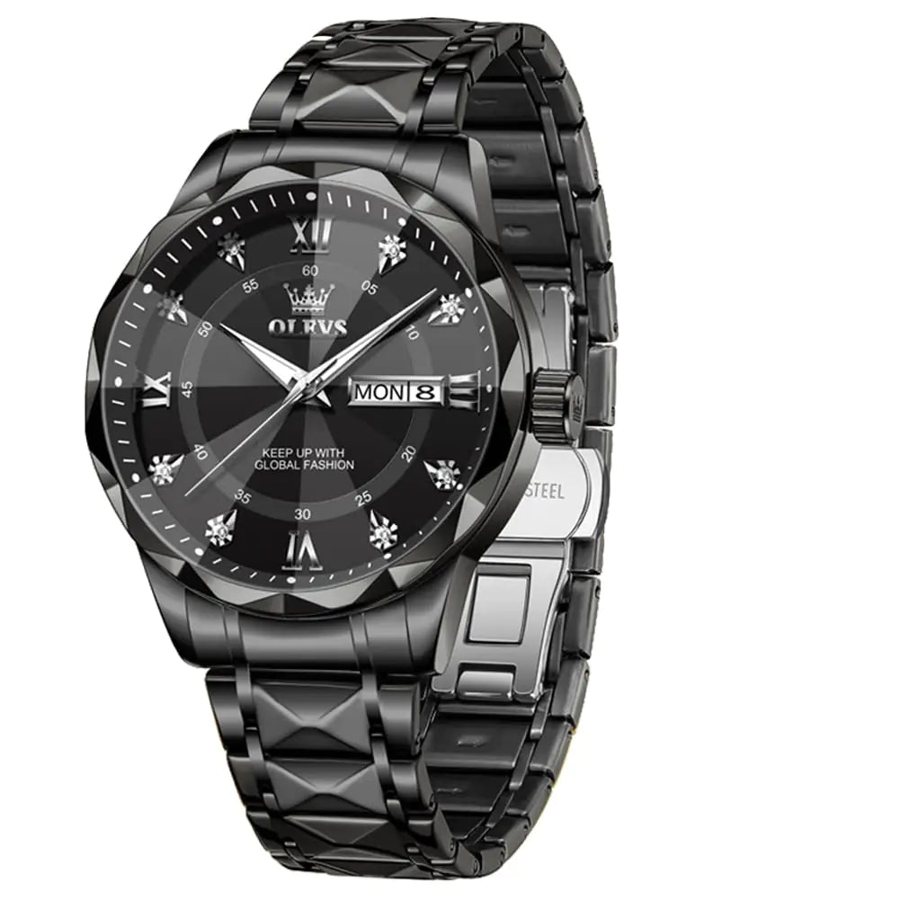 Classic Analog Big Wrist Watch