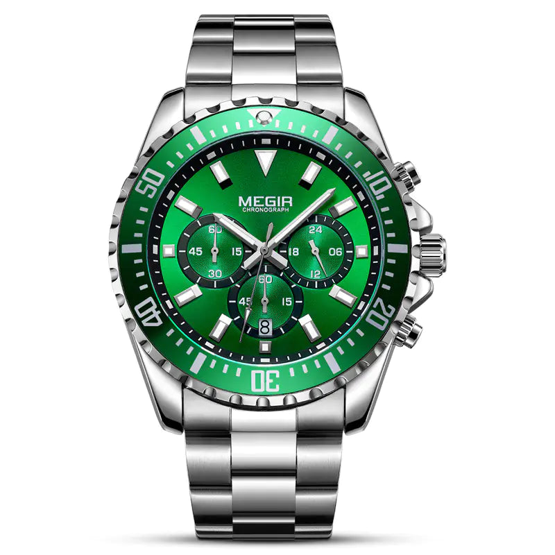 Multifunctional Chronograph Steel Band Watch