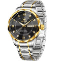 Two-Tone Black Men Watch
