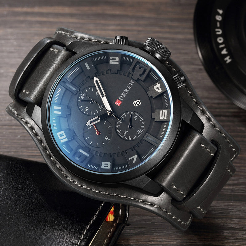 CURREN Men's Luxury Quartz Military Sports Watch 8225