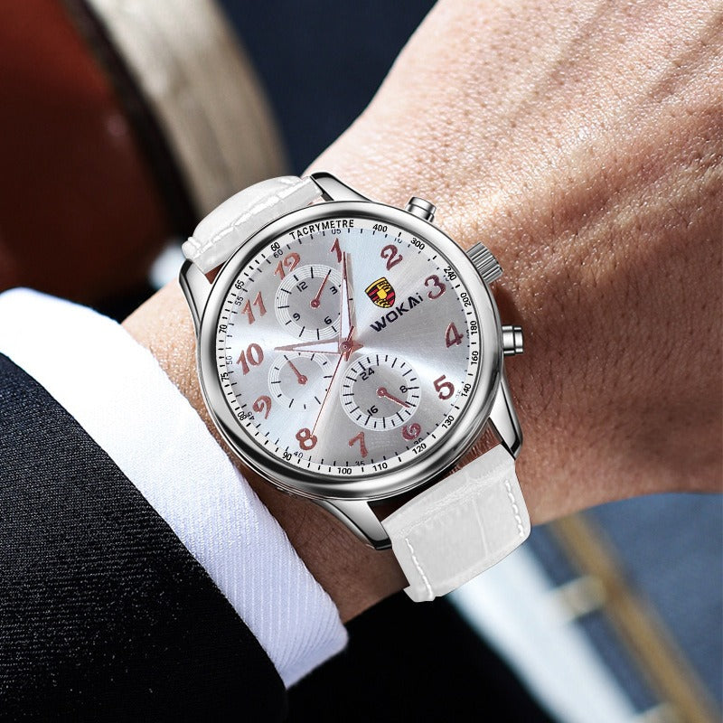 Men's Quartz Business and Sports Watches with Belts