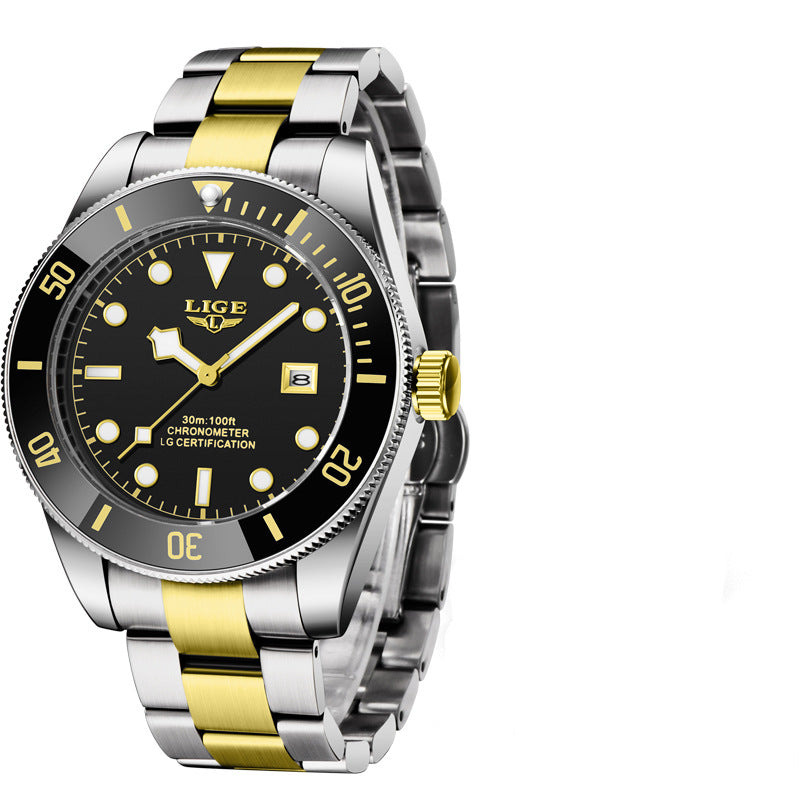 Men's Stainless Steel Quartz Watch Band