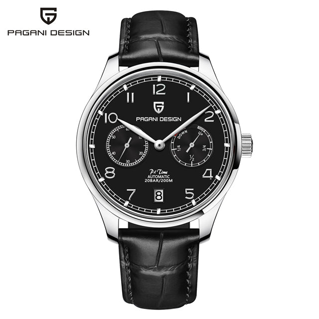 Stainless Steel Men's Mechanical Calendar Watch