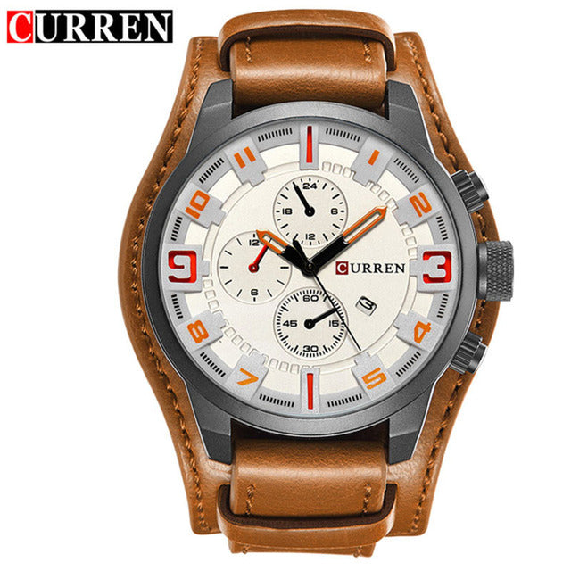 CURREN Men's Luxury Quartz Military Sports Watch 8225