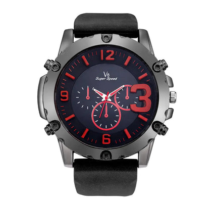 V8 Silicone Strap Sports Watch for Men
