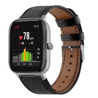 GPS Leather Bracelet Smart Watch