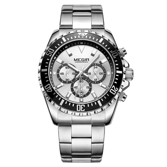 Multifunctional Chronograph Steel Band Watch