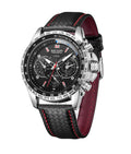 Luminous Three-Eyed Sports Watch for Men