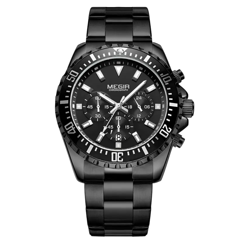 Multifunctional Chronograph Steel Band Watch