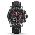 Leather Sports Quartz Chronograph Watch